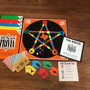 Vintage 1984 Texas Trivia board game